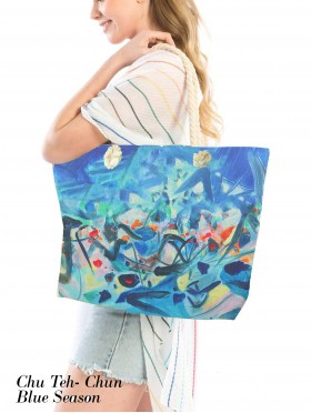 Blue Season Oil Painting Shoulder Bag Blue Season Oil Painting Shoulder Bag